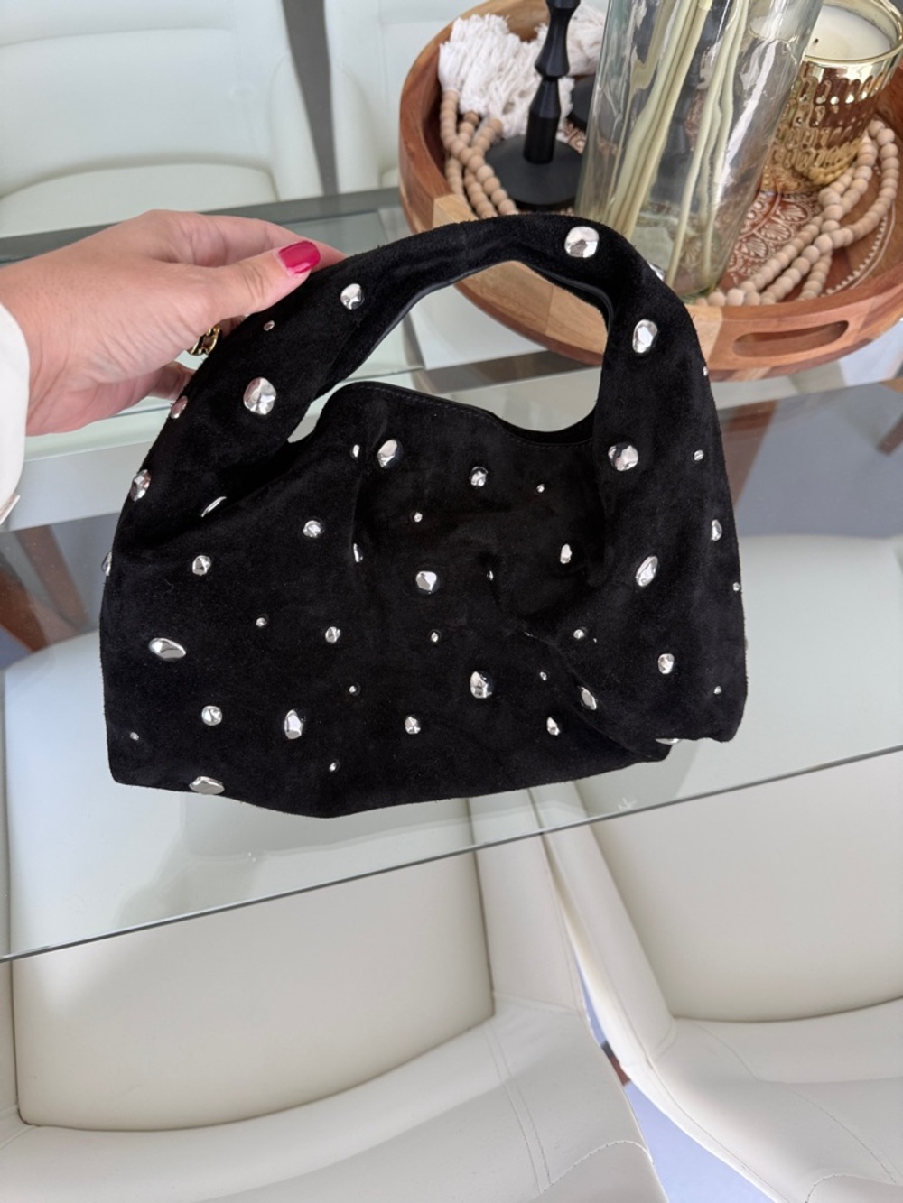 Madewell Black Studded Mini Bag
